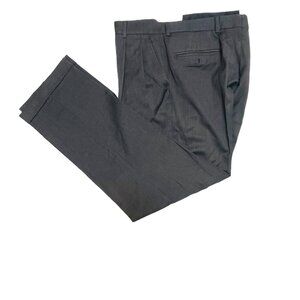 Stafford Mens Dress Pants Classic Fit  Wool Dark Gray‎ Size 36x32